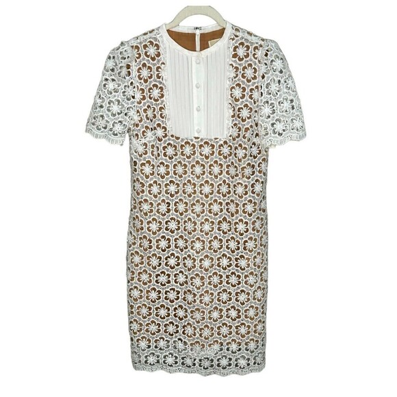 MICHAEL Michael Kors Sequined Floral Lace Mini Dress Size Small - Picture 2 of 13
